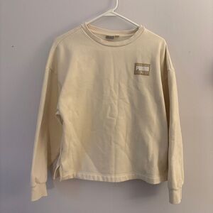 Puma Beige Crewneck Sweatshirt